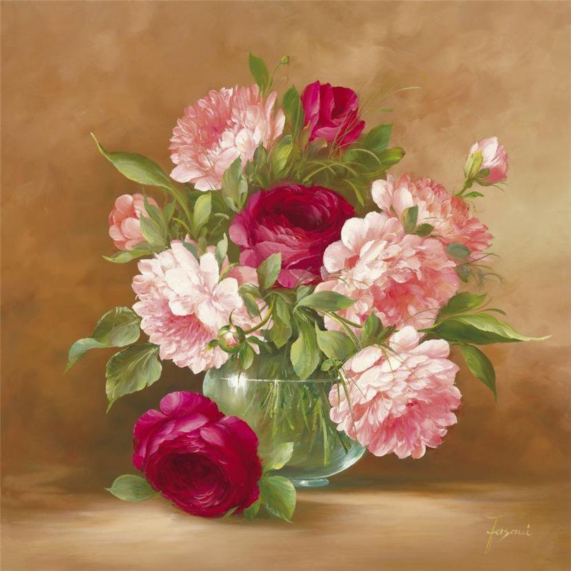 Пионы - цветы, букет - оригинал