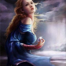 Схема вышивки «Девушка»