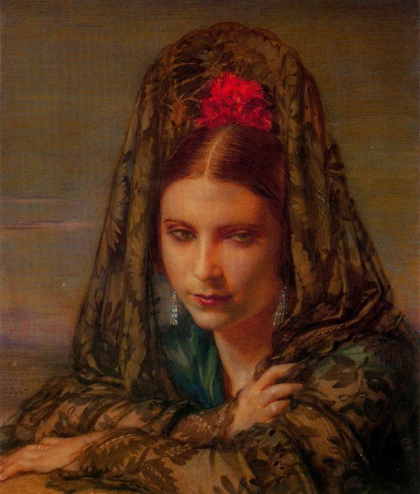 №22186 - испанка, девушка - оригинал