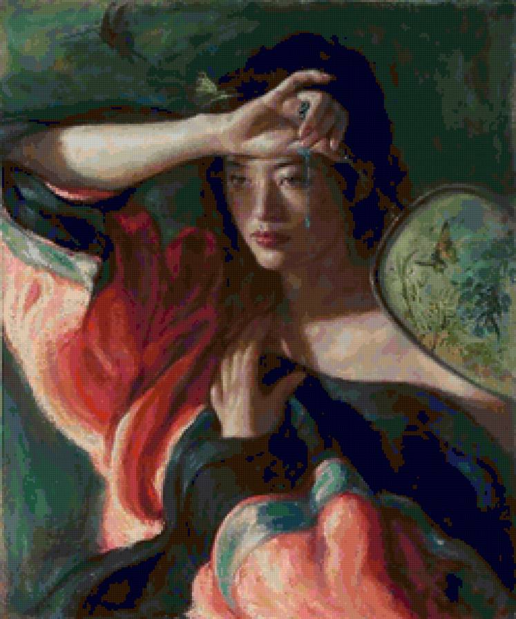 №22223 - веер, цуи, восток, девушка, китай - предпросмотр