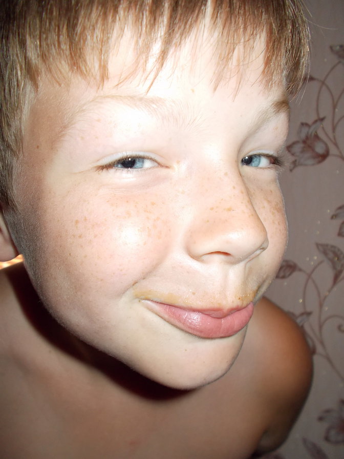 Пашка - ребенок, портрет - оригинал