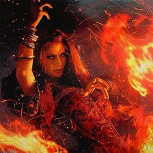 Схема вышивки «Огонь»