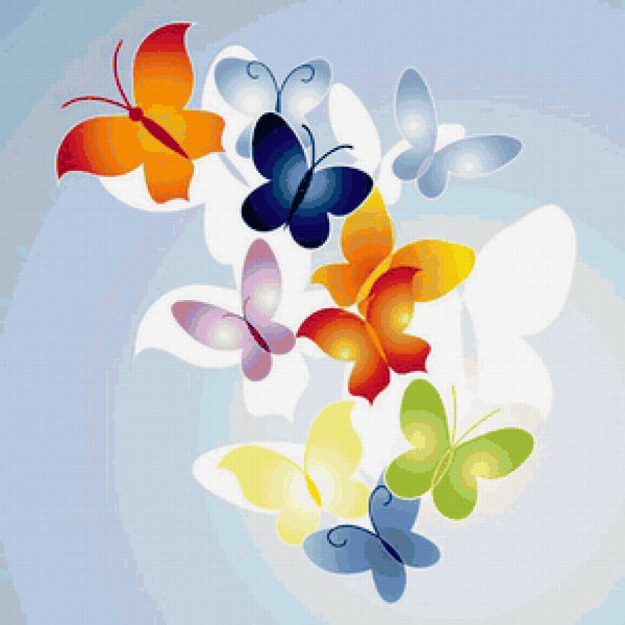 №563657 - абстракция, бабочки - предпросмотр