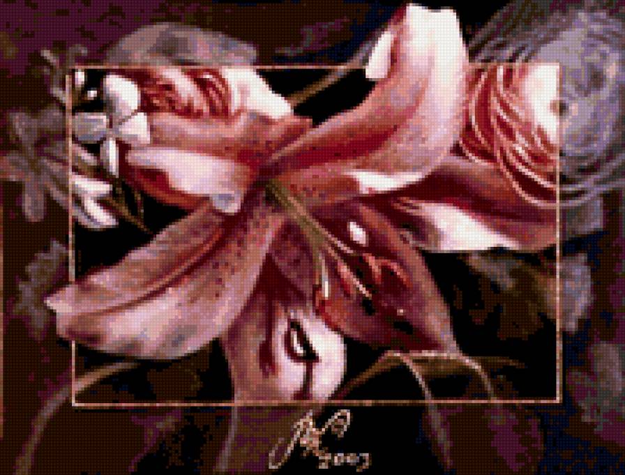 №22384 - картина, искусство, цветы, живопись, природа - предпросмотр