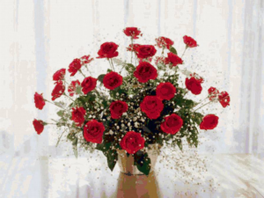 розы - природа, цветы, букет, розы - предпросмотр