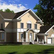 Схема вышивки «дом мечты.»