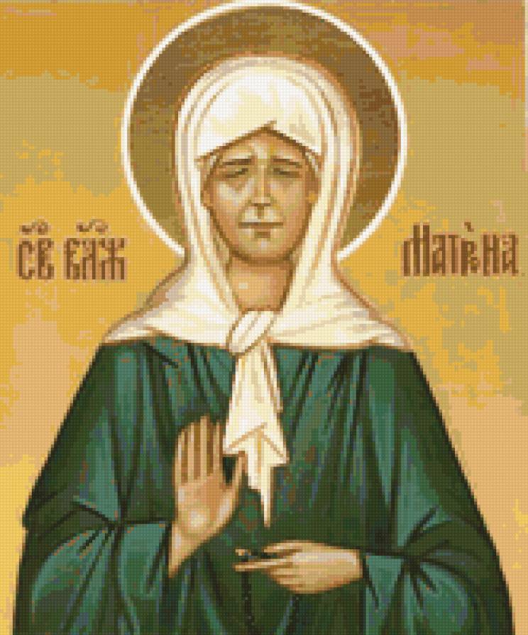 матрона московская - святая, матрона, икона - предпросмотр