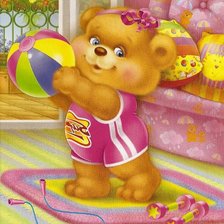 Схема вышивки «мишенька»