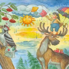 Схема вышивки «веселые картинки»