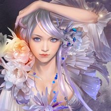 Схема вышивки «Девушка 3»