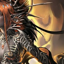 Схема вышивки «Тёмная эльфийка»