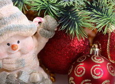 Схема вышивки «новогодние игрушки»