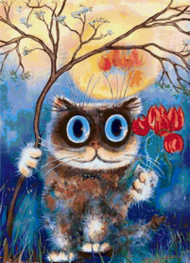 К подружке - кот - предпросмотр