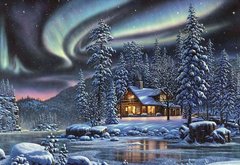 Зима - дом, зима, деревня - оригинал