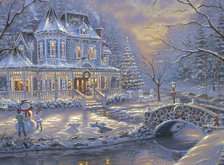 Схема вышивки «зима»