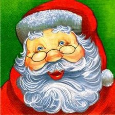 Схема вышивки «Подушка "Дед мороз"»