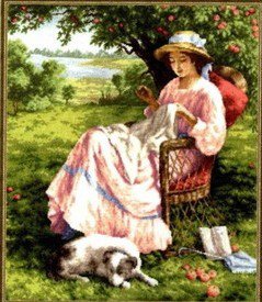 живопись - девушка - оригинал