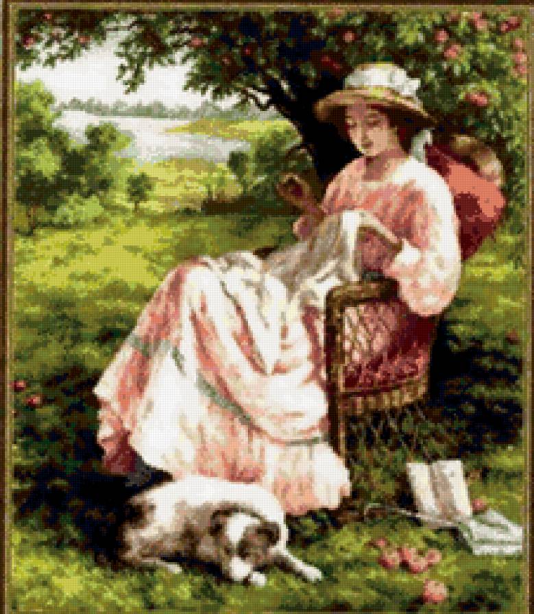 живопись - девушка - предпросмотр