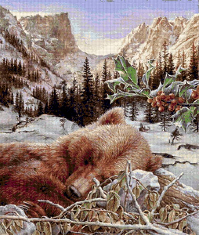 №24034 - пейзаж, животные - предпросмотр