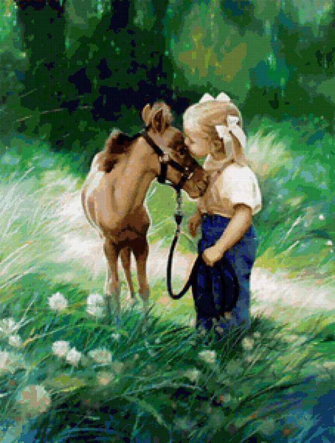 Малыши - зелень, природа, дети, девочка, лес, малыш - предпросмотр