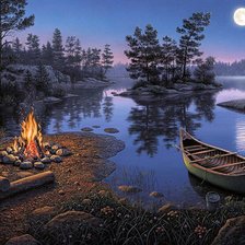 Схема вышивки «ночь»