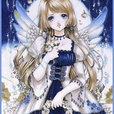 Схема вышивки «Принцесса анимэ»