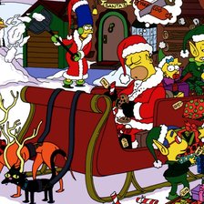 симпсоны новый год