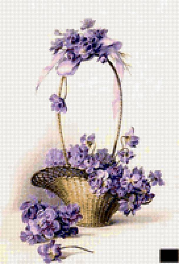 Корзина с цветами - корзина, цветы - предпросмотр