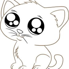 Схема вышивки «Китти»