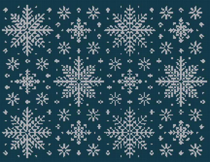 снежинки - подушка - предпросмотр