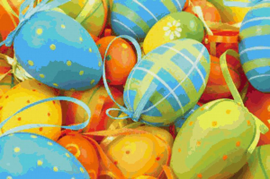 Пасха - пасхальные, яйца - предпросмотр