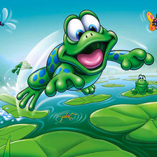 Схема вышивки «лягушка»