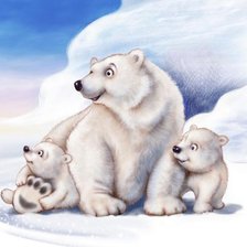 Схема вышивки «мишки»