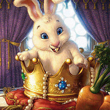 Схема вышивки «зайка»