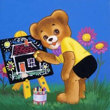 Схема вышивки «мишки»