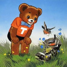 Схема вышивки «мишки»