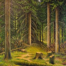 Схема вышивки «Чаща»