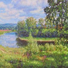 Схема вышивки «Спуск к реке»