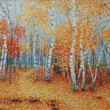 Осенний березняк