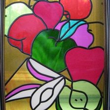 Схема вышивки «витраж»