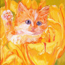 Схема вышивки «Котенок»