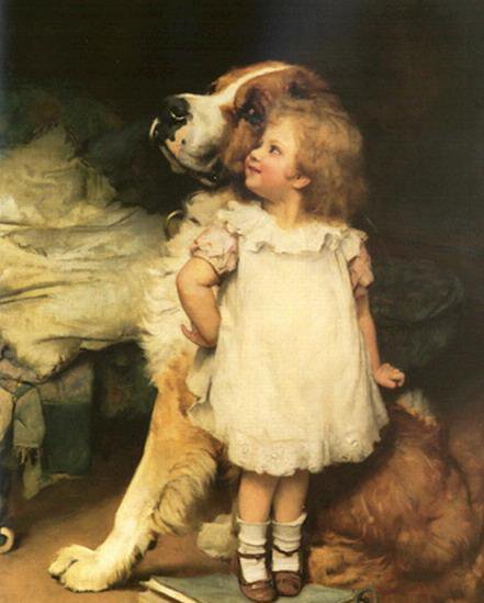 №25487 - дети, животные, собака - оригинал