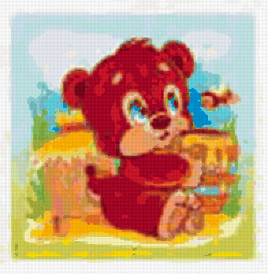 мишка с медом - картинки - предпросмотр