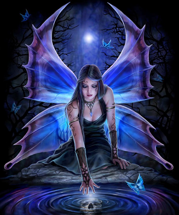 Готика - красота женщины, анна стоукс, готика, фэнтези, эльф, девушка - оригинал