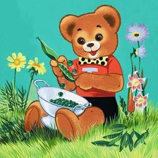 Схема вышивки «мишки»