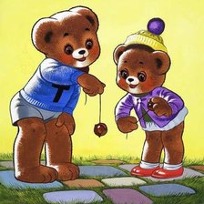 Схема вышивки «мишки»