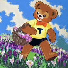 Схема вышивки «мишки»