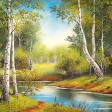 Схема вышивки «Серия "Пейзаж. Осень."»