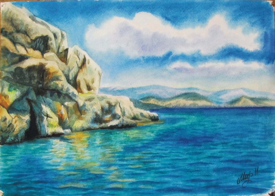 Серия "Пейзаж. Море" - пейзаж, море - оригинал