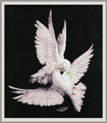 птицы любви - любовь, птицы, голуби - оригинал